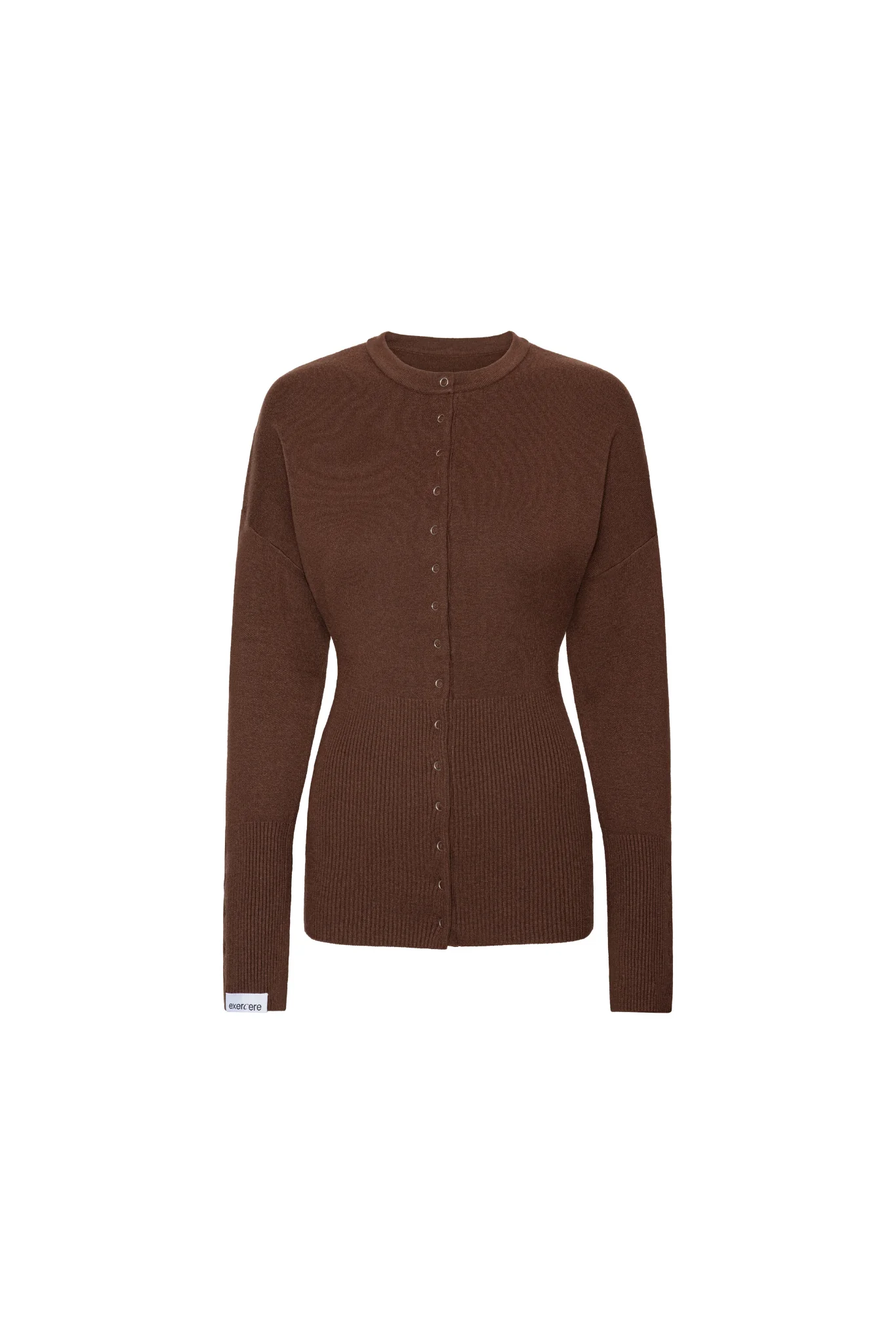 Contour Rib Knit - Pecan Brown - Image 7