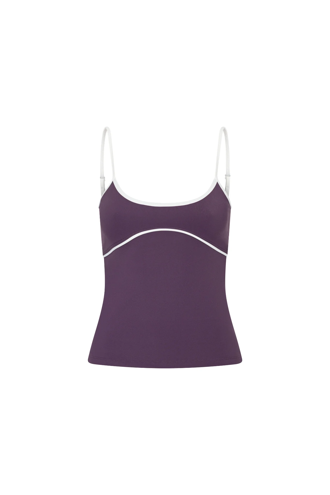 Contrast Tank Top - Dark Grape - Image 8