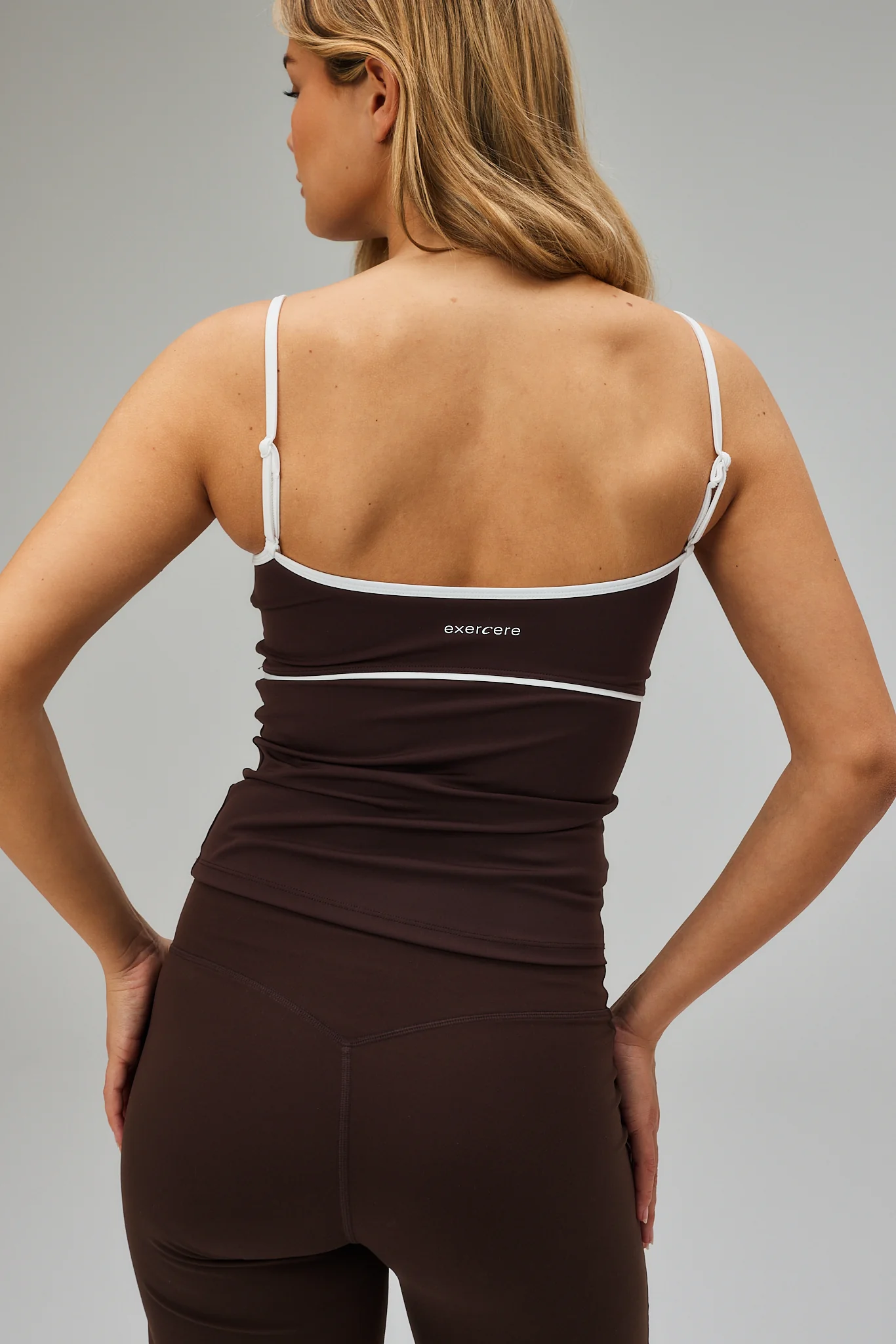 Contrast Tank Top - Pecan Brown - Image 7