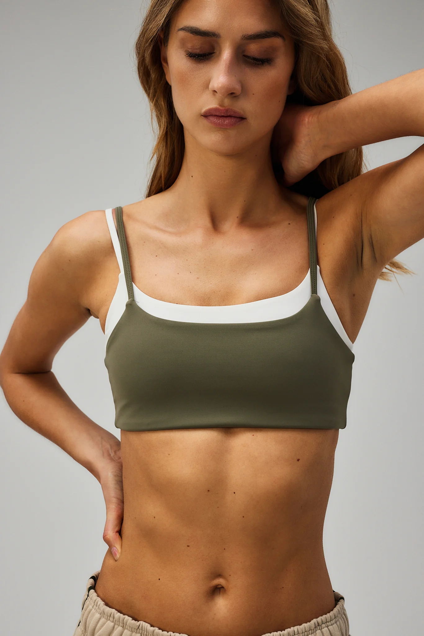 Ultra Double Layer Bra - Olive Green - Image 3