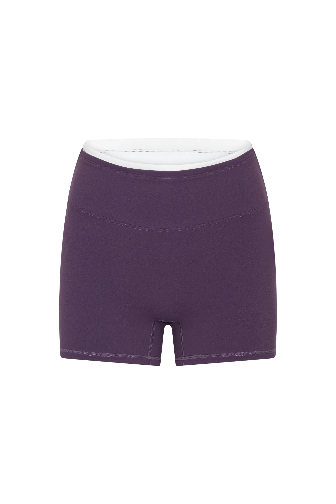 Double Lining Mini Fleek Shorts - Dark Grape - Image 5