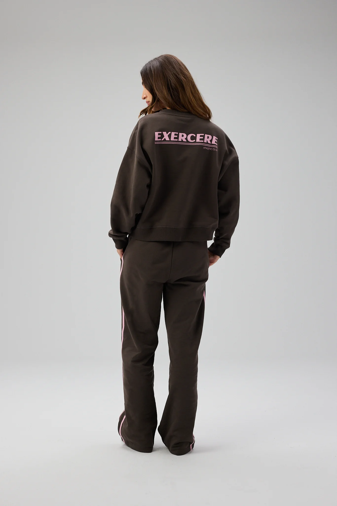 Loose Fit Sweatpants - Shadow Brown - Image 8