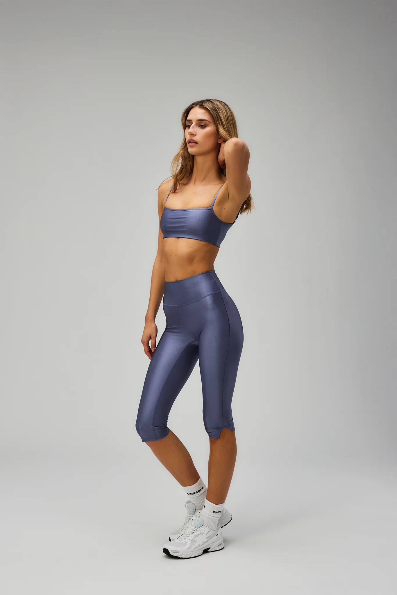 Neaty Capri Tights - Glossy Meadow Blue - Image 5