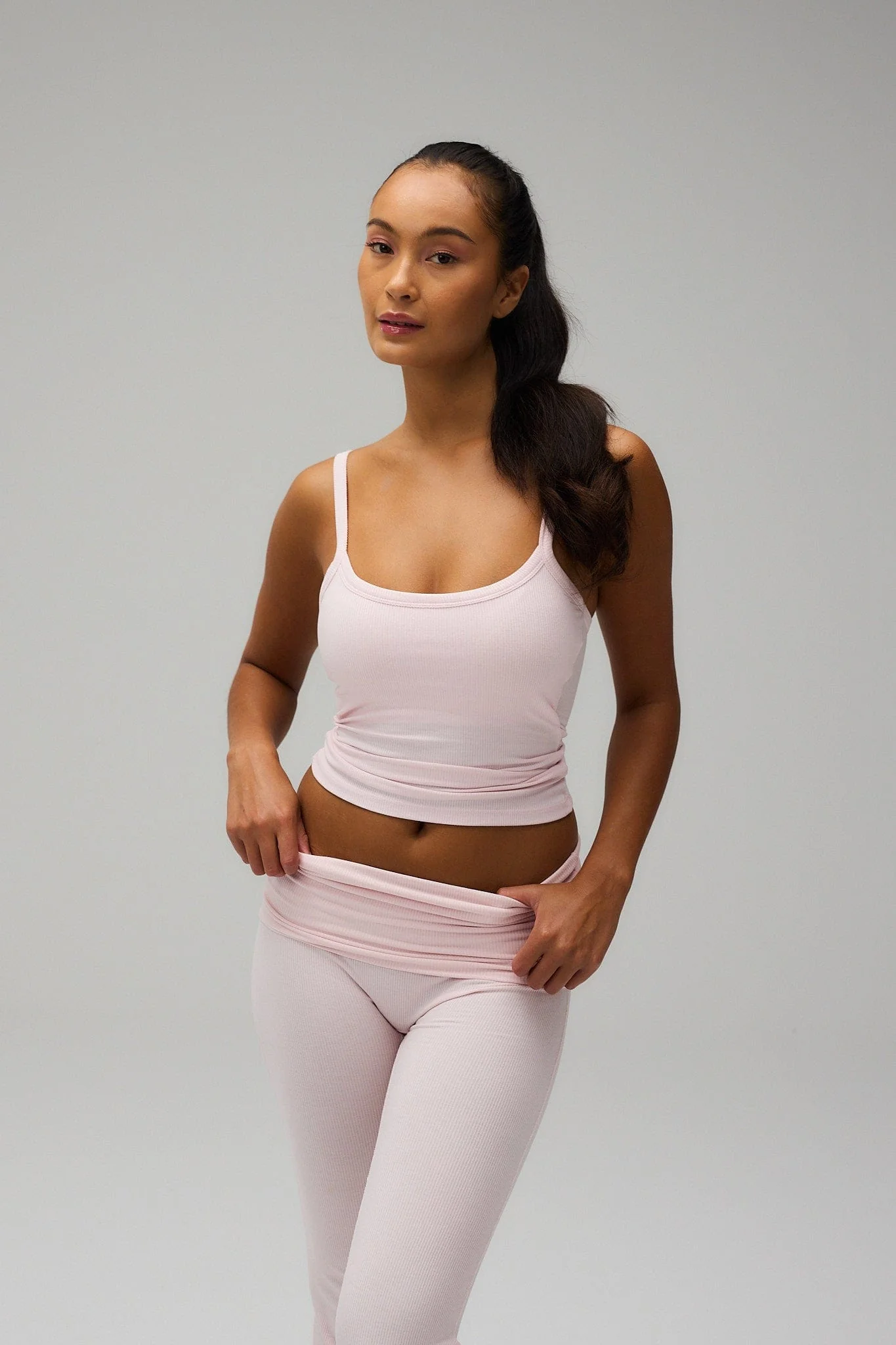 Rib Tank Top - Soft Pink