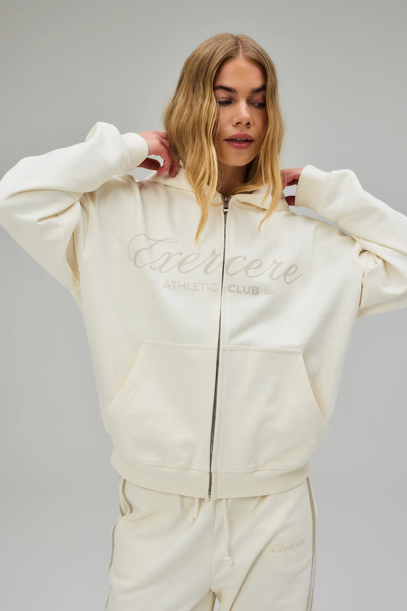 Scripted Hoodie - Off White - Image 4