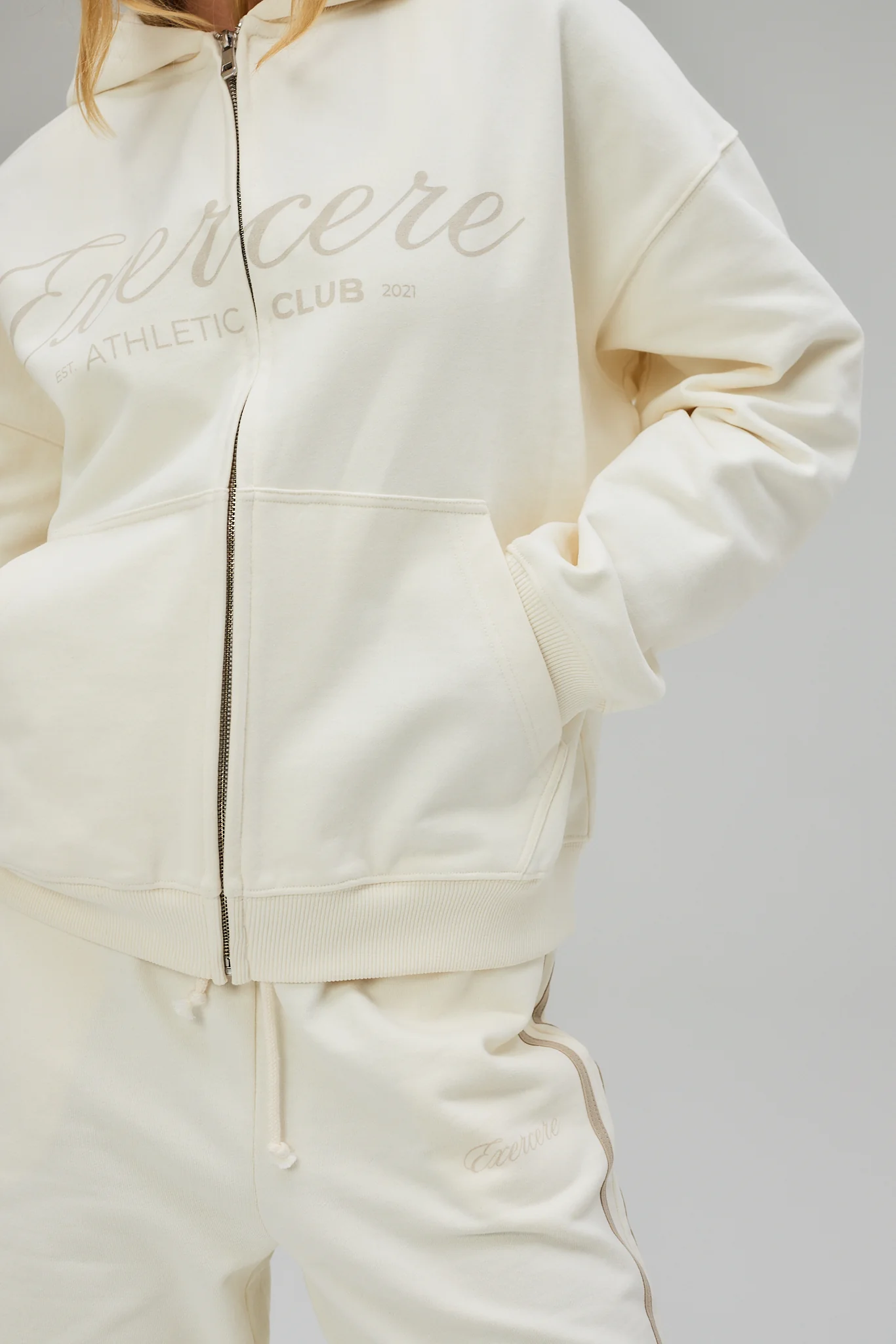 Scripted Hoodie - Off White - Image 8