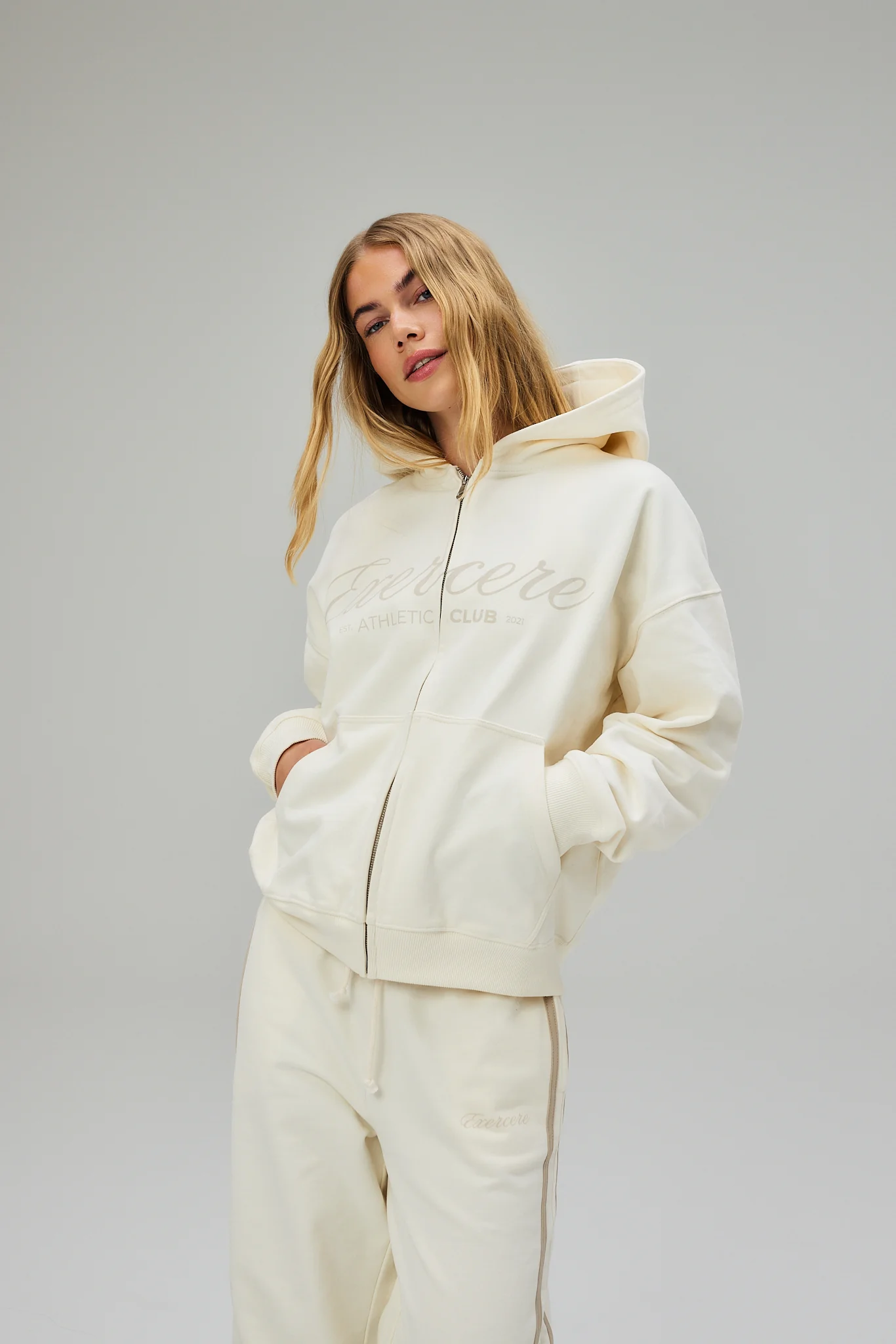 Scripted Hoodie - Off White - Image 9