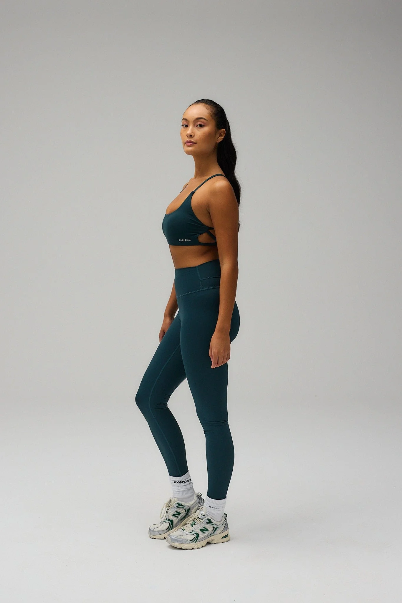 Sculpt Scrunch Tights - Sea Green - Image 5