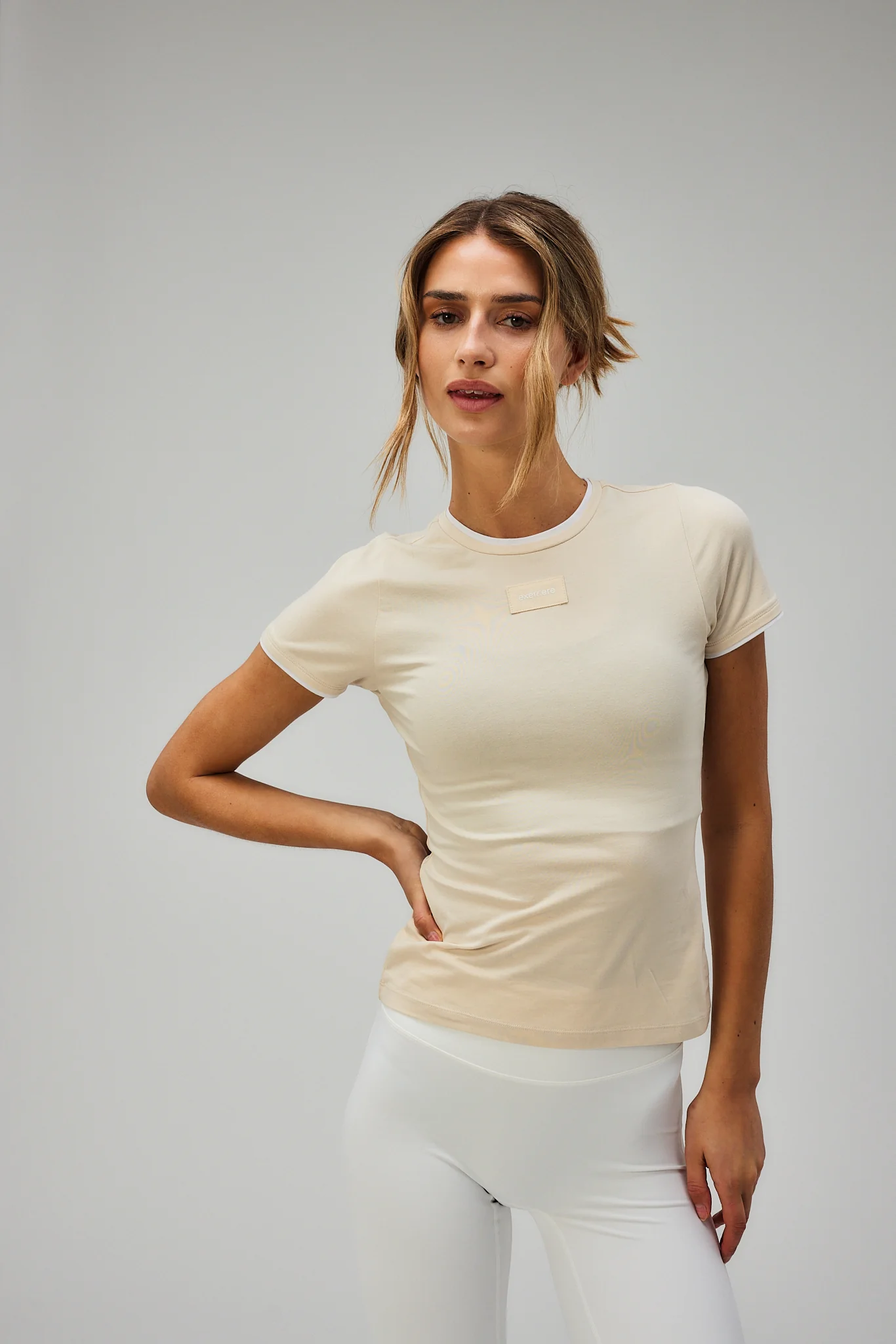 Soft Lifestyle Tee - Creme - Image 2