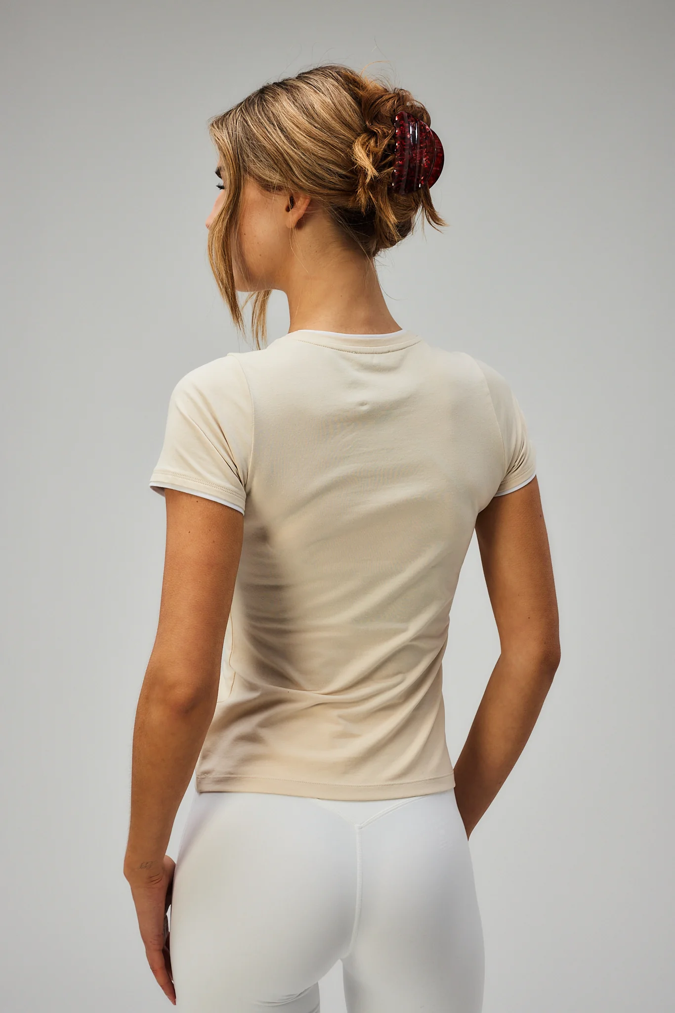 Soft Lifestyle Tee - Creme - Image 4