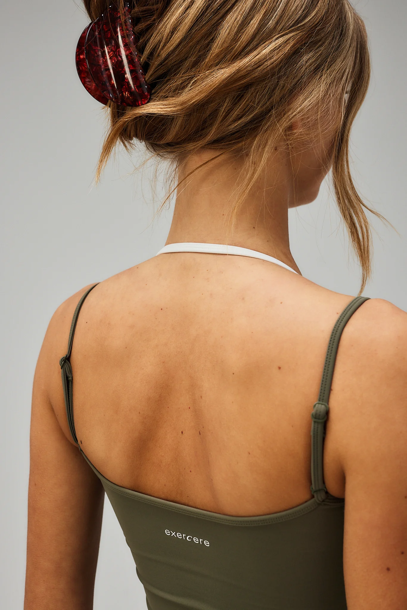 Soft Line Tank Top - Olive Green - Image 5