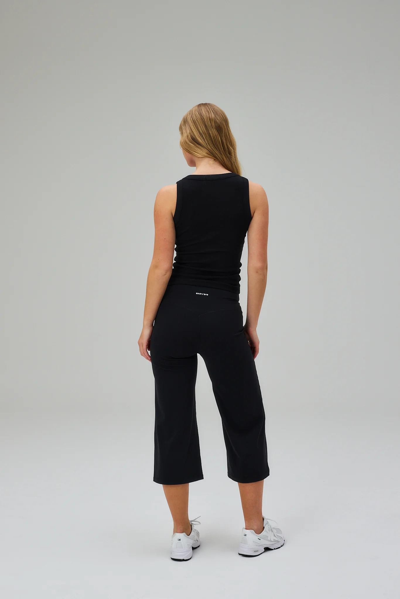 Wide Leg Capris - Black - Image 3