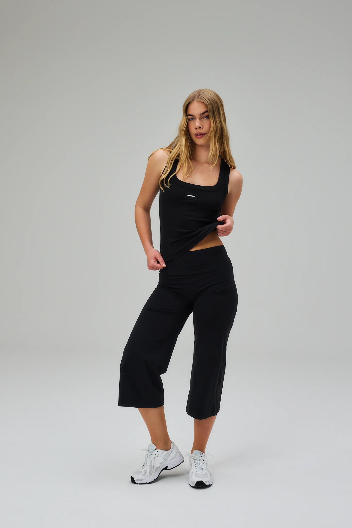 Wide Leg Capris - Black - Image 5