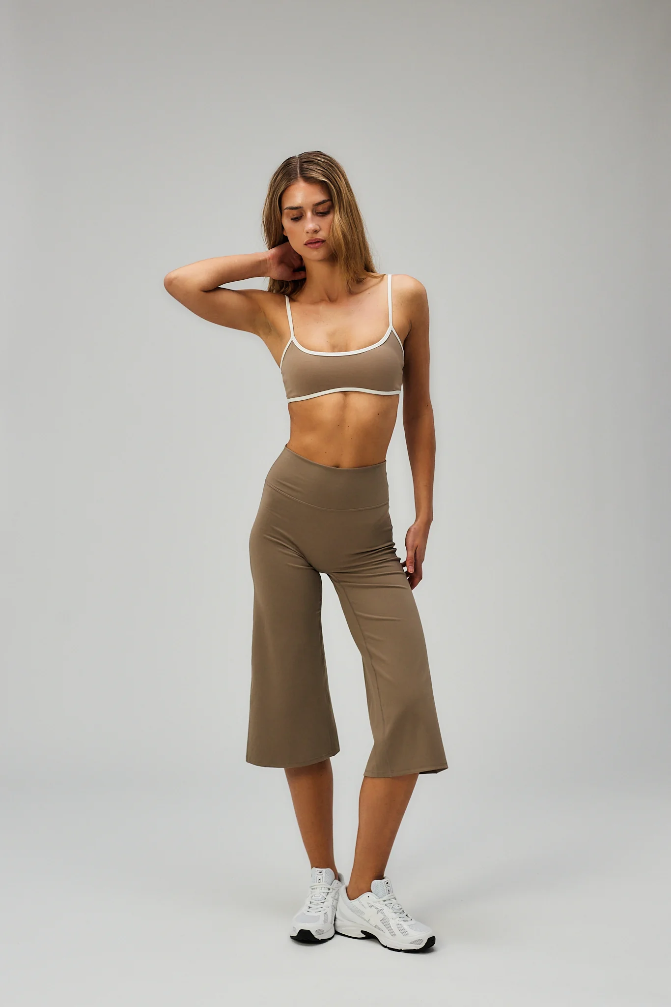 Wide Leg Capris - Sand Beige - Image 4