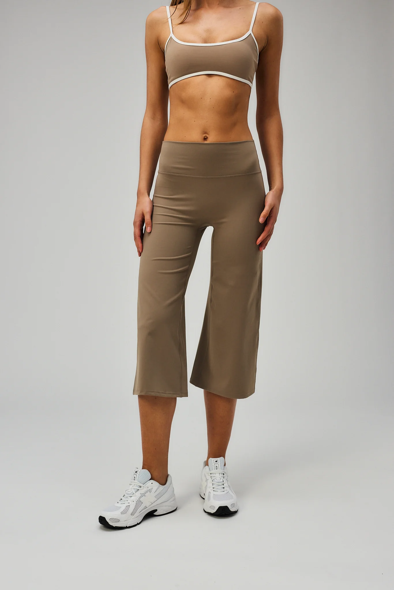 Wide Leg Capris - Sand Beige - Image 5